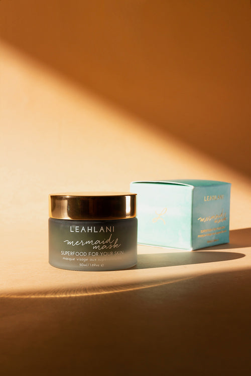 Leahlani Mermaid mask - Masque purifiant aux superaliments de 50 ml dans un contenant en verre