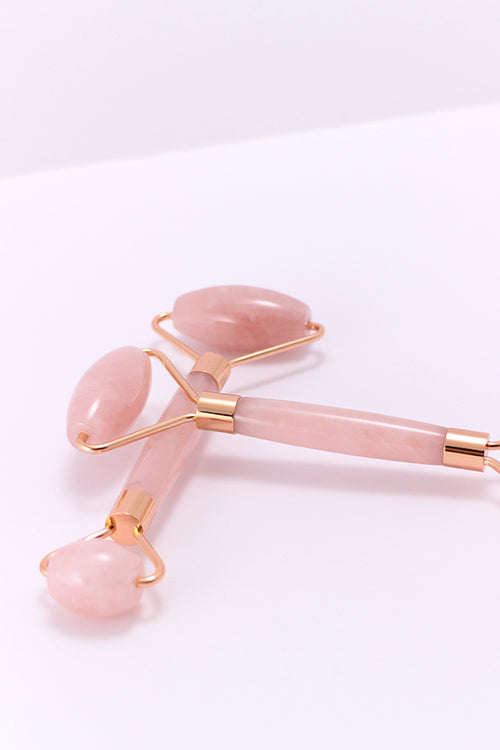 facial roller quartz rose de green myself en rose gold