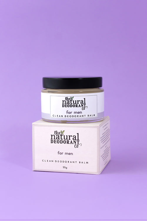 THE NATURAL DEODORANT & CO bio pour homme dans un contenant en verre