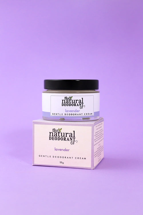THE NATURAL DEODORANT & CO parfum lavende dans un contenant en verre